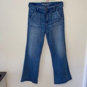 American Eagle Outfitters A-Line Super Stretch Flare Jeans